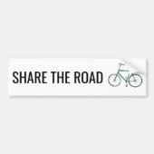 DELEN VAN DE WEG-KUSTROOMKANTOREN (Green Bicycle C Bumpersticker (Voorkant)