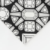 Delen van een diamant fleece deken (Hoek)