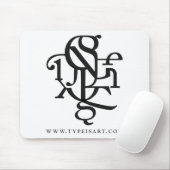 Delen van een tekenmousepad muismat (Met muis)