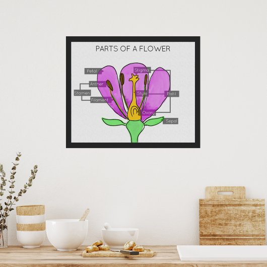 Delen van een ventilator poster (Keuken)