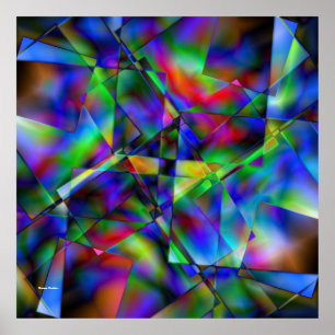 Delen van glas poster