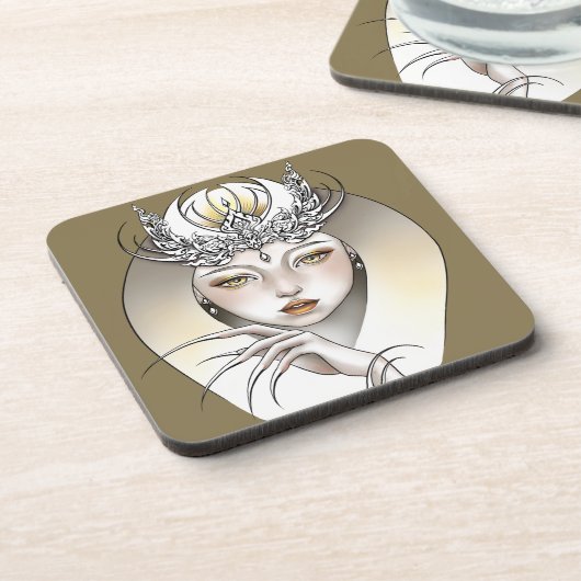 Delen van hard plastic glas bier onderzetter (Linkerzijde)