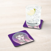 Delen van hard plastic glas Nachttijd Bier Onderzetter (Rechterzijde)