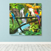 DELEN VAN HET GEHIDDEN OERWOUD CANVAS AFDRUK (Insitu (Houten vloer))