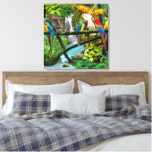 DELEN VAN HET GEHIDDEN OERWOUD CANVAS AFDRUK (Insitu (Slaapkamer))