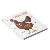 Delen van kippen notitieblok (Schuin)