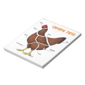 Delen van kippen notitieblok (Linkerzijde)