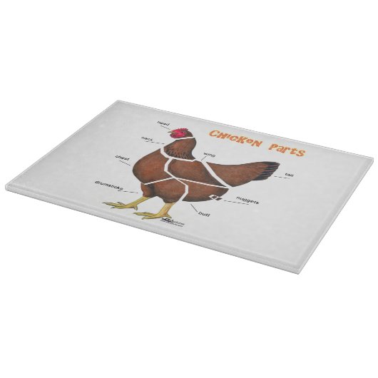 Delen van kippen snijplank (Hoek)