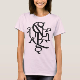 Delen van T-shirt voor tekentekst