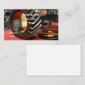 Delen van tandwielen visitekaartje (Voorkant / Achterkant)