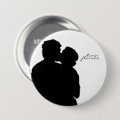 Delena "Twin Flames"-Button Ronde Button 7,6 Cm (Voorkant /achterkant)