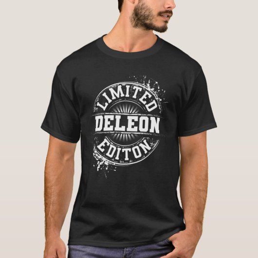 DELEON Grappige achternaam Family Tree Verjaardag T-shirt (Voorkant)