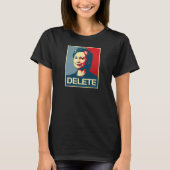 DELETE - Anti-Hillary Poster - Anti-Hillary -.pn T-shirt (Voorkant)