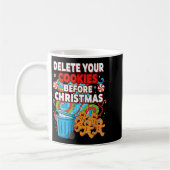 Delete Cookies Funny Christmas Cookie Koffiemok (Links)