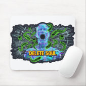 Delete Soul – Cyberpunk Glitch Horror Muismat (Met muis)