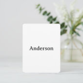 Delete Text Replace Own Design 4.25"x5.5" Rounded Bedankkaart (Staand voorkant)