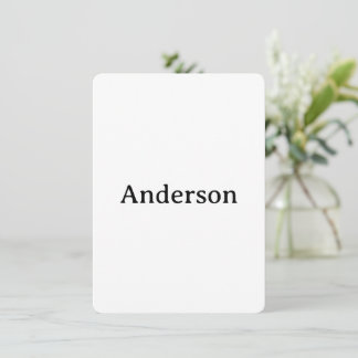 Delete Text Replace Own Design 4.5"x6.25" Rounded Bedankkaart