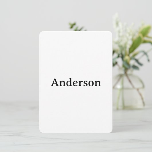 Delete Text Replace Own Design 4.5"x6.25" Rounded Bedankkaart (Staand voorkant)