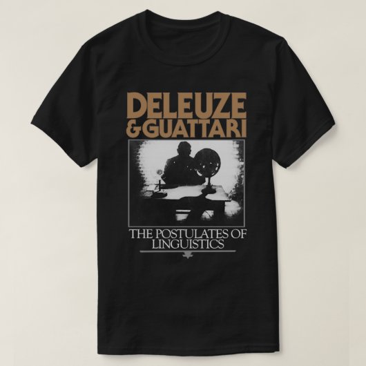 Deleuze en Guattari A Thousand Plateaus T-shirt (Design voorkant)