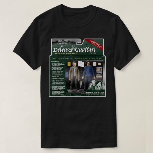 Deleuze Guattari Action Figuur 2Pack T-shirt (Design voorkant)