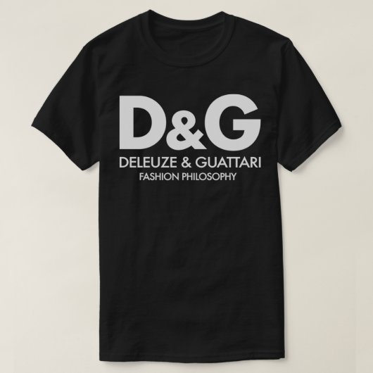 Deleuze Guattari Mode Philosophy White Classic T-shirt (Design voorkant)