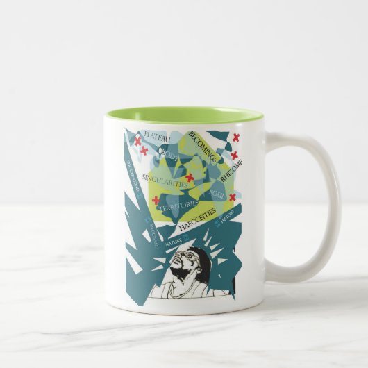 Deleuze Tweekleurige Koffiemok (Rechts)