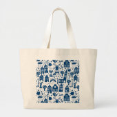 Delf Blue Grote Tote Bag (Voorkant)