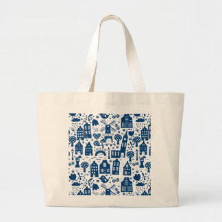 Delf Blue Grote Tote Bag