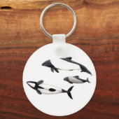 Delfín de Commerson Sleutelhanger (Voorkant)