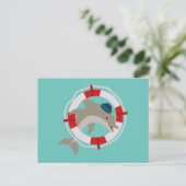 Delfin Delphin Dolphin Briefkaart (Staand voorkant)