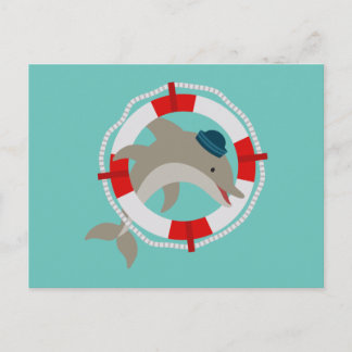 Delfin Delphin Dolphin Briefkaart