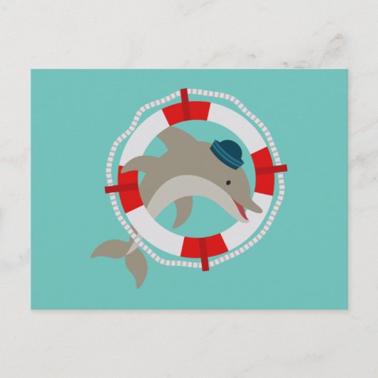 Delfin Delphin Dolphin Briefkaart (Voorkant)