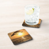 Delfin, Delphin, Grosser Tuemmler, Tursiops Bier Onderzetter (Rechterzijde)