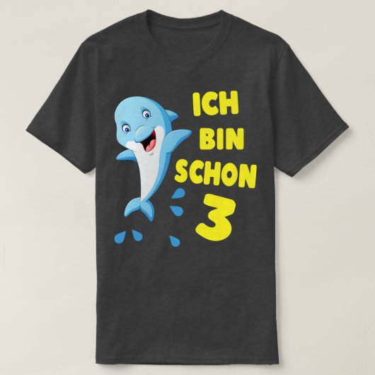 Delfin Kinder Geburtstag T-shirt (Design voorkant)