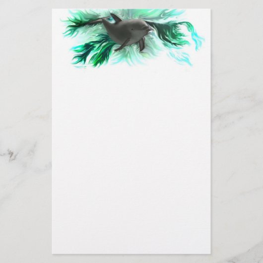 Delfinbaby Büropapier Briefpapier (Voorkant)