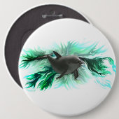 Delfinbaby Ronde Button 6,0 Cm (Voorkant /achterkant)