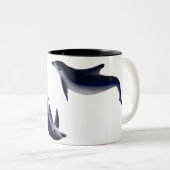 Delfine Tweekleurige Koffiemok (Voorkant rechts)