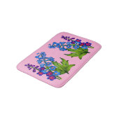 delfiniumbloemen drukken badmat af (Gekanteld)