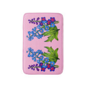 delfiniumbloemen drukken badmat af (Voorkant Verticaal)