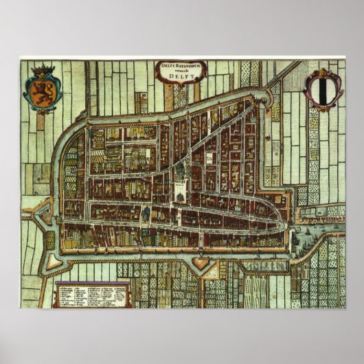 Delft - 1652 poster (Voorkant)