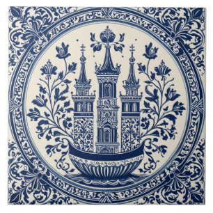 Delft 1-stijl tegeltje