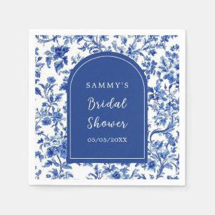 Delft Blauw Antieke Chinoiserie Bruiloftsontbijt Servet