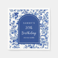 Delft Blauw Antieke Chinoiserie Verjaardagsfeest