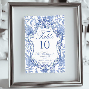Delft Blauw Bloem Motief Elegant Schrift Kaart