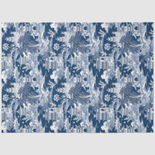  delft blauw Chinoiserie china pagode Tissuepapier
