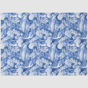  delft blauw Chinoiserie china vogelbloemen Tissuepapier