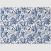  delft blauw Chinoiserie china vogelbloemen Tissuepapier (Voorkant)