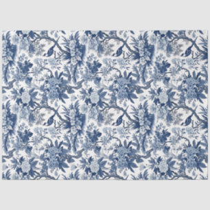  delft blauw Chinoiserie china vogelbloemen Tissuepapier