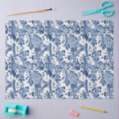 delft blauw Chinoiserie china vogelbloemen Tissuepapier (Craft)