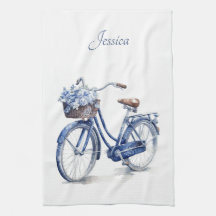 Delft Blauw Fietsje Bloemige Cottage Charme